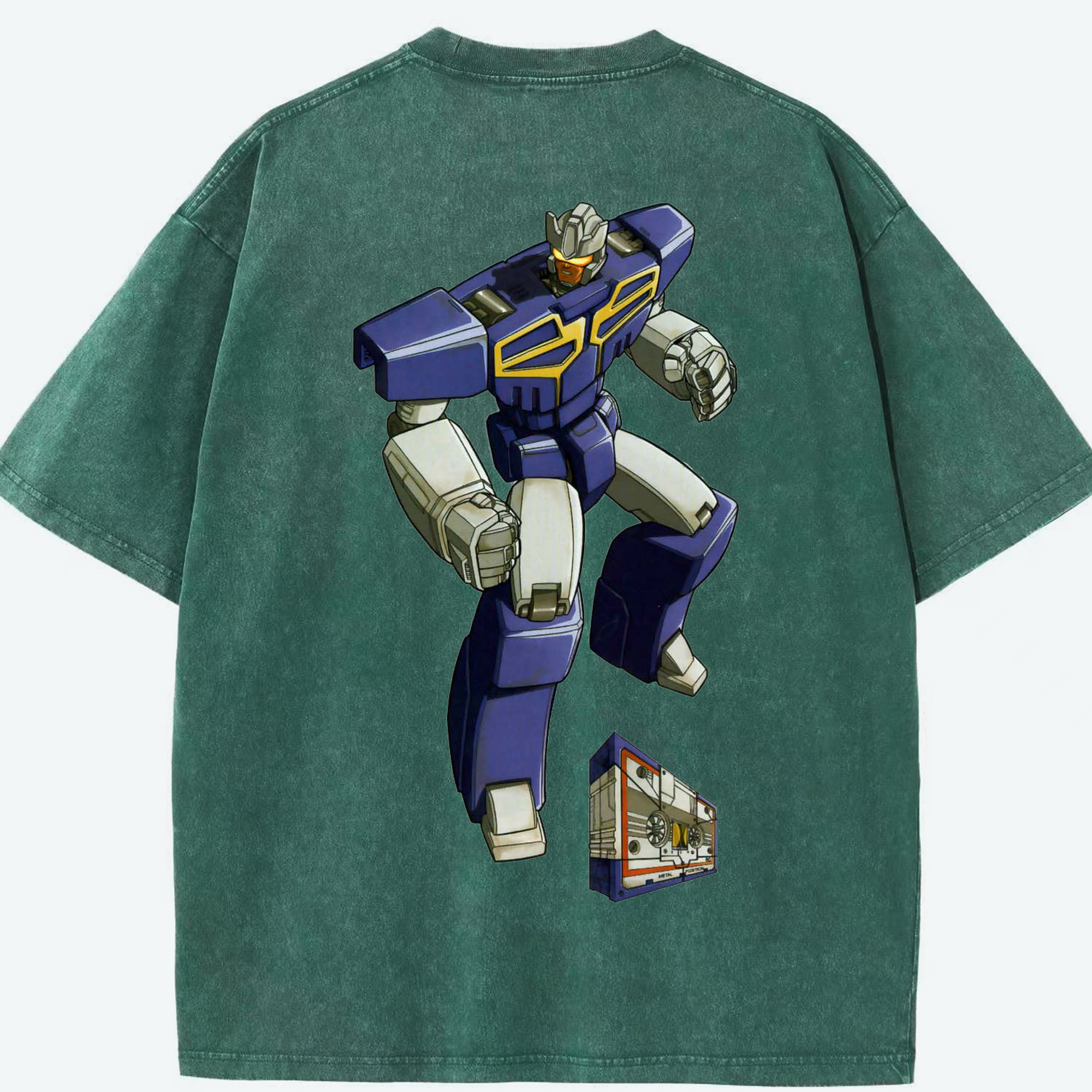 （画像用）  綿100% ヴィンテージ風 半袖Tシャツ（背面プリント）